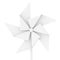 White Clay Style Pinwheel Toy. 3d Rendering