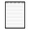 White clean notepad, vector illustration