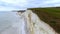 White cliffs at the English coast - aerial view