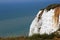 White cliffs overlooking the ocean