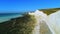 The White cliffs of Seven Sisters from above