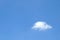 A white Cloud and blue sky