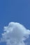 White cloud in blue sky, natural, nature.
