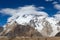 White cloud circularly dance around Broad Peak,Karakorum range o
