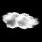 White cloud shape illustration