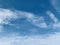 White clouds on the blue sky background,cirrocumulus or altostratus