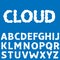 White Clouds letters