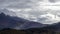 White cloudscape mountain landscape