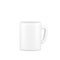 White coffee cup 3d icon. Volumetric cup for hot tea