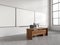 White college classroom with whiteboards