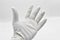 White colored surgery or protective latex gloves. Medical, hygiene.