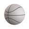 White Colorless Basketball Ball Isolated on White background.