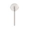 White Colorless transparent Lollipop Isolated on White Background.