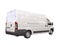 White commercial delivery van