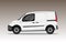 White commercial vehicle