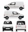 White Commercial Vehicle Mockup