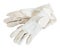 White competition gloves for Equestrian sports isolated