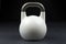 White competition kettlebell weight