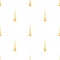 White conical candle in candlestick pattern seamless vector