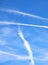 white contrails left by airliners or are chemtrails