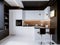 White Contrast Modern Kitchen Interior Design