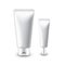 White cosmetic tubes for cream isolated vector