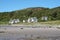White cottages on coast of Scottish island