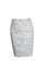 White cotton flared skirt