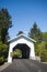 White covered bridge