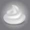 White creamy foam for beauty and shaving concept. Vector illustration.