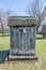 White Crescent Moon on an Outhouse