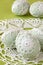 White crochet Easter eggs