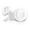 White crockery vector illustration