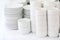 White crockery on a white background,