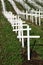 White crosses and protest against abortion in Hedensted
