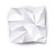 White Crumpled paper with shadow 3D vector