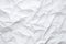 White crumpled paper texture background. Empty crumpled paper, textured background. Blank paper wallpaper. AI Generated