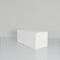 White cube in light studio. 3d rendering background