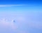 White Cumulonimbus and Altostratus Clouds in Infinite Blue Sky - Aerial View - Abstract Natural Background