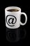 White cup of coffee (clipping path)
