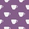 White cups seamless pattern 2