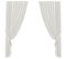 White Curtains Isolated