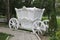 White decorative gypsum carriage