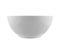 White deep soup bowl front view. Realistic vector illustration.