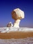 White Desert mushroom chalk formation, Egypt, near Farafra