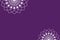 White Design On Purple Color Background Pattern. Festival Backgrounds