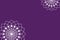 White Design On Purple Color Background Pattern. Festival Backgrounds