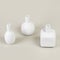 White Different small modern vases for decoration