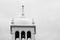 White dome with cross in puerto de la cruz, tenerife, canary islands