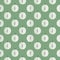 White doodle apple silhouettes seamless doodle pattern. Cartoon fruit print on green pastel background